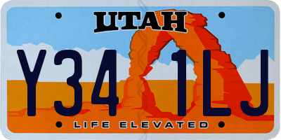 UT license plate Y341LJ