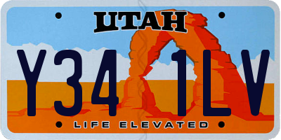 UT license plate Y341LV