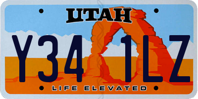 UT license plate Y341LZ