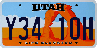 UT license plate Y341OH