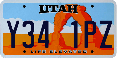 UT license plate Y341PZ