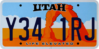 UT license plate Y341RJ