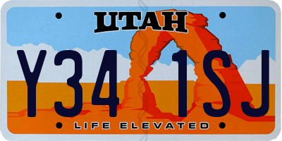 UT license plate Y341SJ