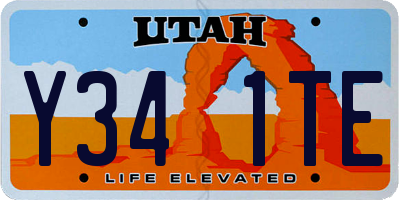 UT license plate Y341TE