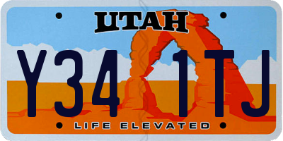 UT license plate Y341TJ