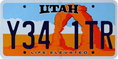 UT license plate Y341TR