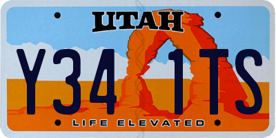 UT license plate Y341TS