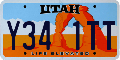 UT license plate Y341TT