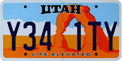 UT license plate Y341TY