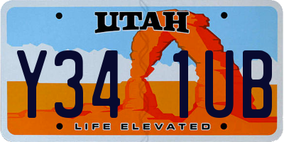 UT license plate Y341UB