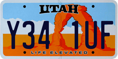 UT license plate Y341UF