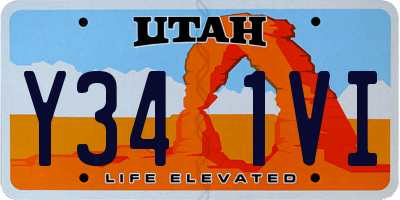 UT license plate Y341VI