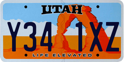 UT license plate Y341XZ