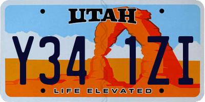 UT license plate Y341ZI