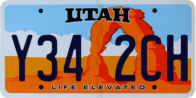 UT license plate Y342CH