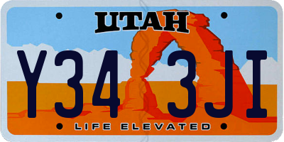 UT license plate Y343JI