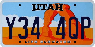 UT license plate Y344QP