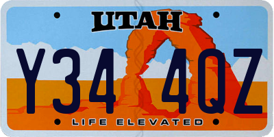 UT license plate Y344QZ