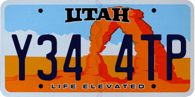 UT license plate Y344TP