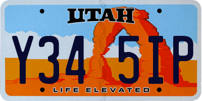 UT license plate Y345IP