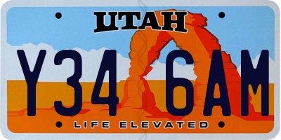UT license plate Y346AM