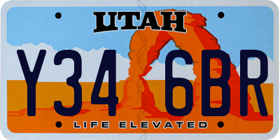 UT license plate Y346BR