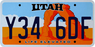 UT license plate Y346DF