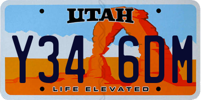 UT license plate Y346DM
