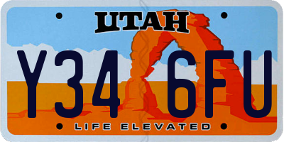 UT license plate Y346FU
