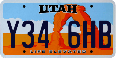 UT license plate Y346HB