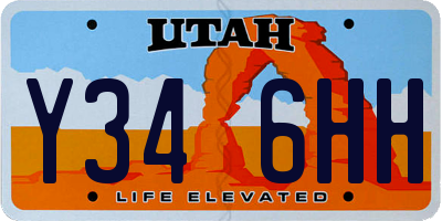 UT license plate Y346HH