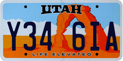 UT license plate Y346IA