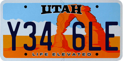 UT license plate Y346LE