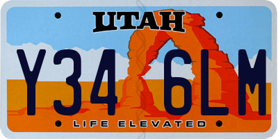 UT license plate Y346LM