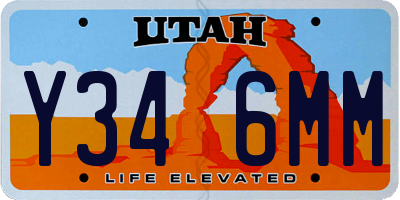 UT license plate Y346MM