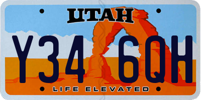 UT license plate Y346QH