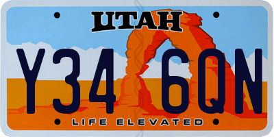 UT license plate Y346QN