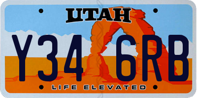 UT license plate Y346RB