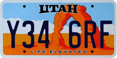 UT license plate Y346RF