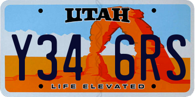 UT license plate Y346RS