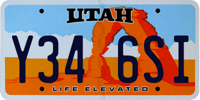 UT license plate Y346SI