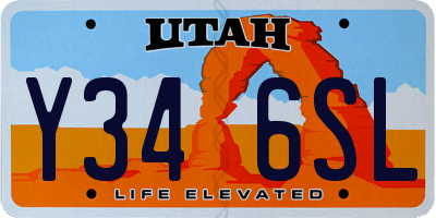 UT license plate Y346SL