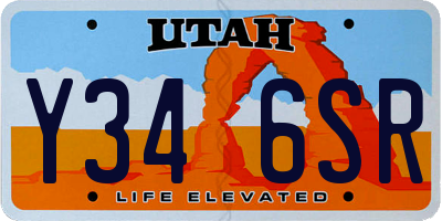 UT license plate Y346SR