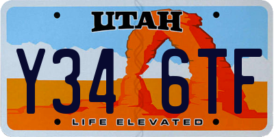 UT license plate Y346TF