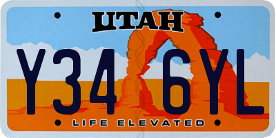 UT license plate Y346YL