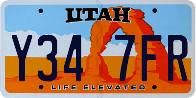 UT license plate Y347FR