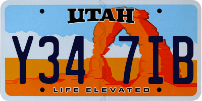 UT license plate Y347IB