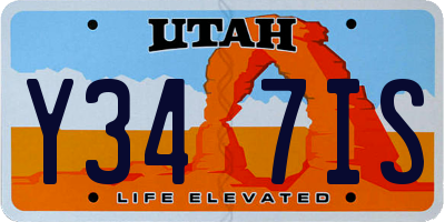 UT license plate Y347IS