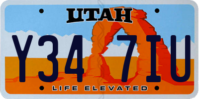 UT license plate Y347IU