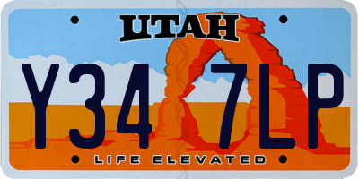 UT license plate Y347LP